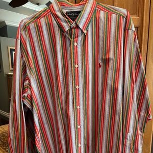Ralph Lauren Multicolor Stripe Blake Long Sleeve Button Down Shirt - XL